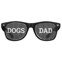 DOGS DAD retro Shades / Fun Party Sunglasses