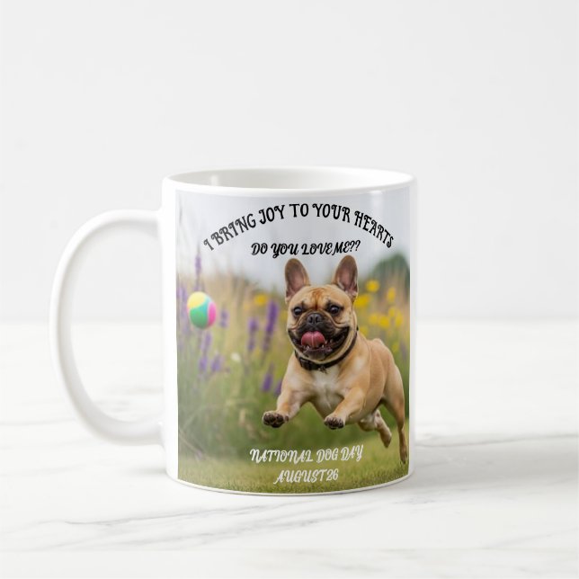 Dogs' Day Out: Fun Design for National Dog Day on  Coffee Mug (Left)