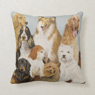 Dogs' Dinner Cushion