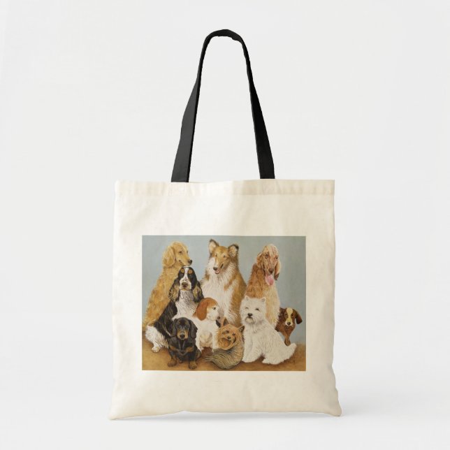 Dogs' Dinner Tote Bag (Front)