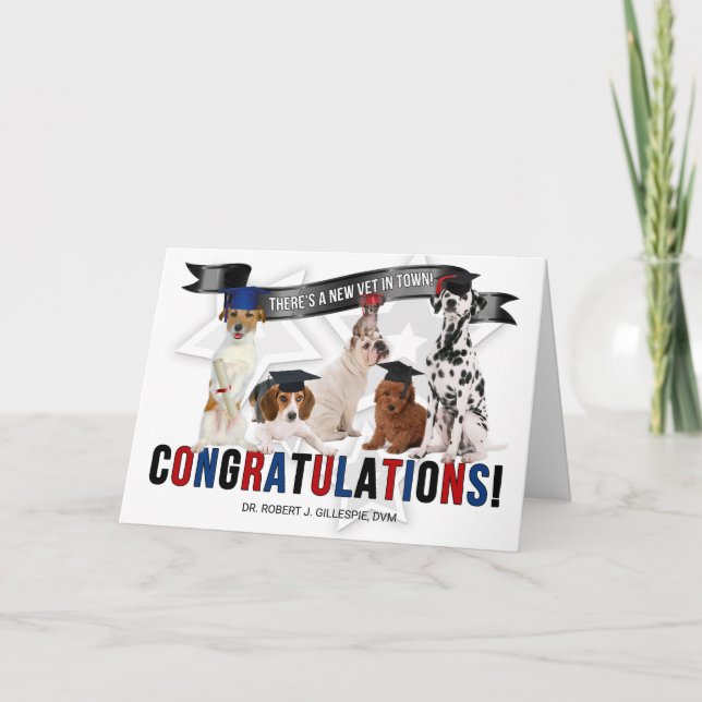 DOGS Doctor of Veterinary Medicine Graduate Card (Front)