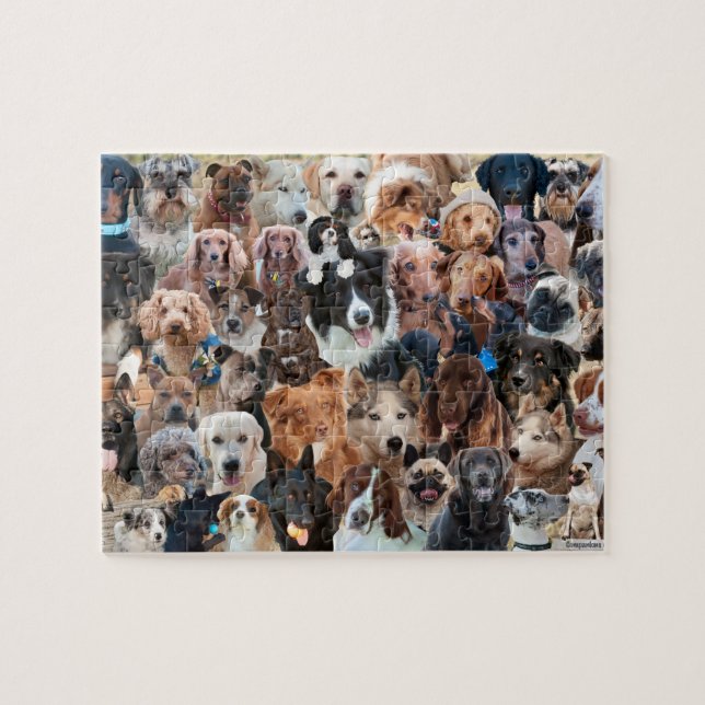 Dogs, Dogs and more Dogs Collage Jigsaw Puzzle (Horizontal)