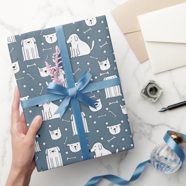 Dogs Doodle Joy Wrapping Paper (Gifting)