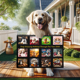 Dogs Enjoying Holidays Through The Year 20XX  Calendar