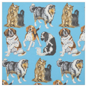 dogs fabric