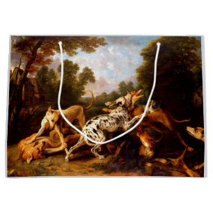 Dogs Fighting (by Frans Snyders) Large Gift Bag