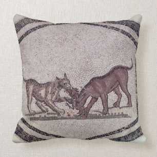 Dogs Fighting for a Bird, Roman, 2nd-3rd century ( Cushion