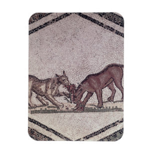 Dogs Fighting for a Bird, Roman, 2nd-3rd century ( Magnet