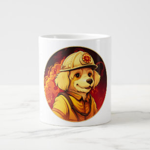 Dogs Firefighter Large Coffee Mug