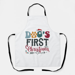 Dog's First Christmas Apron
