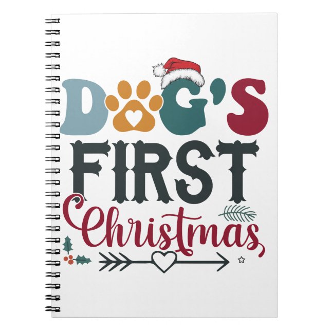 Dog's First Christmas Notebook (Front)