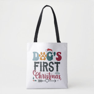 Dog's First Christmas Tote Bag