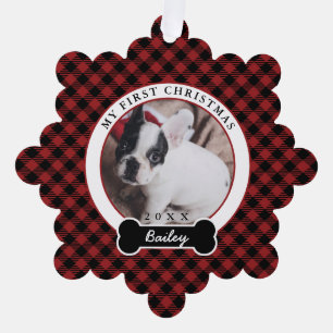 Dog's First Christmas Tree Decoration Card