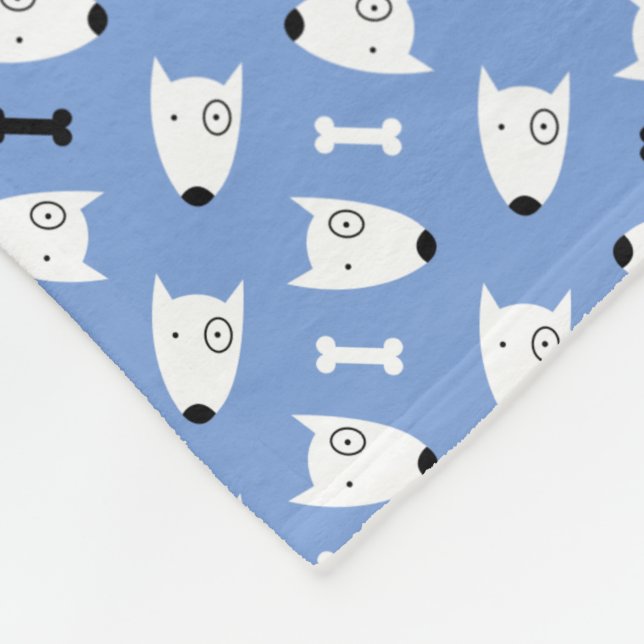 Dogs Fleece Blanket (Corner)