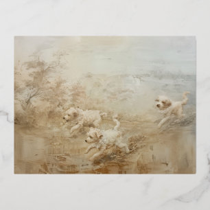 Dogs - Foil Postcards