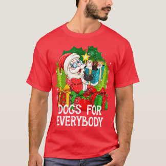 Dogs For Everybody Christmas Funny Xmas Cute Dog L T-Shirt