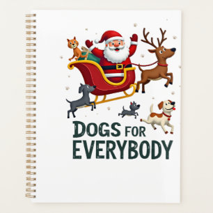 Dogs For Everybody Santa Funny Christmas Xmas (2) Planner