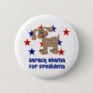 Dogs For Obama 6 Cm Round Badge