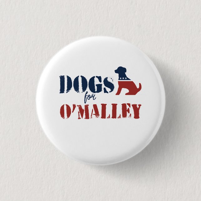 Dogs for O'Malley 3 Cm Round Badge (Front)