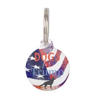 Dogs For Trump Pet Tag