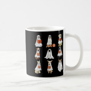 Dogs Ghost Cute Dogs Dressed As Ghost Funny Coffee Mug