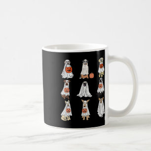 Dogs Ghost Cute Dogs Dressed As Ghost Funny Hallow Coffee Mug