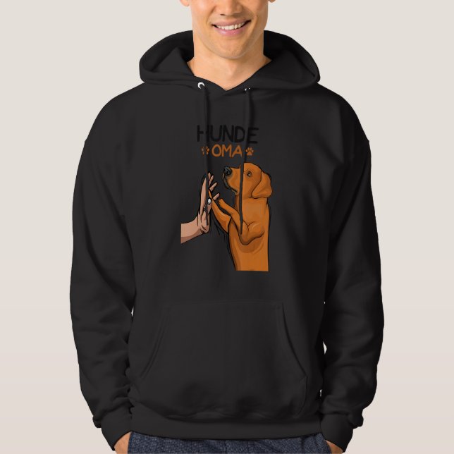 Dogs Grandma Rhodesian Ridgeback Female Hoodie (Front)