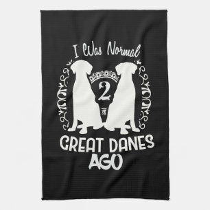 Dogs - Great Danes Tea Towel