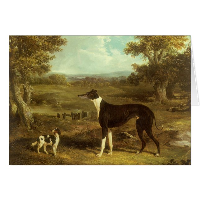 Dogs, Greyhound and Spaniel, Doctor Fop by Herring (Front Horizontal)
