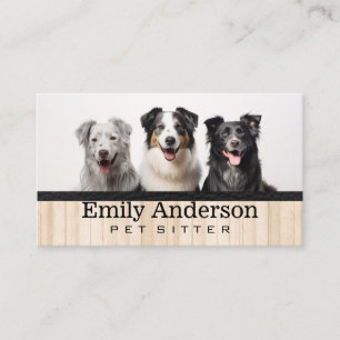 Dogs Groomers Animal Shelter Business Card