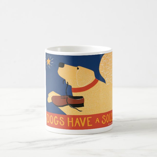 Dogs Have a Soul-Stephen Huneck Coffee Mug (Center)