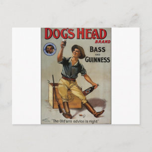 Dog's Head Brand Postcard