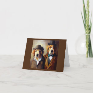Dogs Holmes and Watson Card