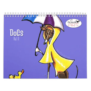 Dogs Illustrations Off-Leash Art Vol 2 Calendar