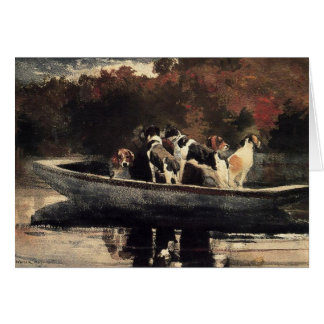 Dogs in a Boat
