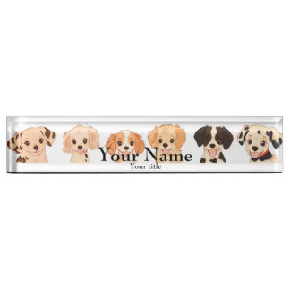 dogs in a row nameplate