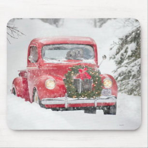 Dogs in a Truck Mouse Pad