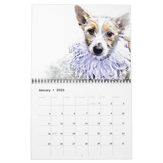 Dogs in Art - Calendar (Jan 2026)