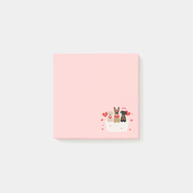 Dogs In Envelope Love Post-it Notes (Front)