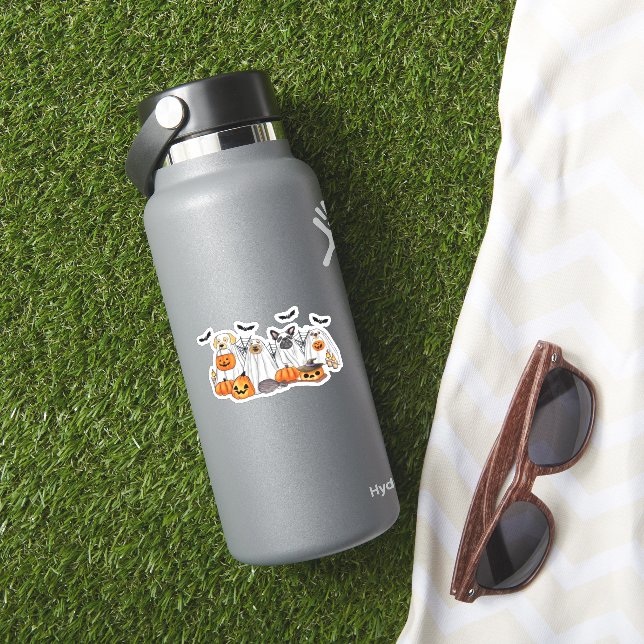 Dogs in Ghost Costumes Halloween Classic T-Shirt (HydroFlask Insitu)