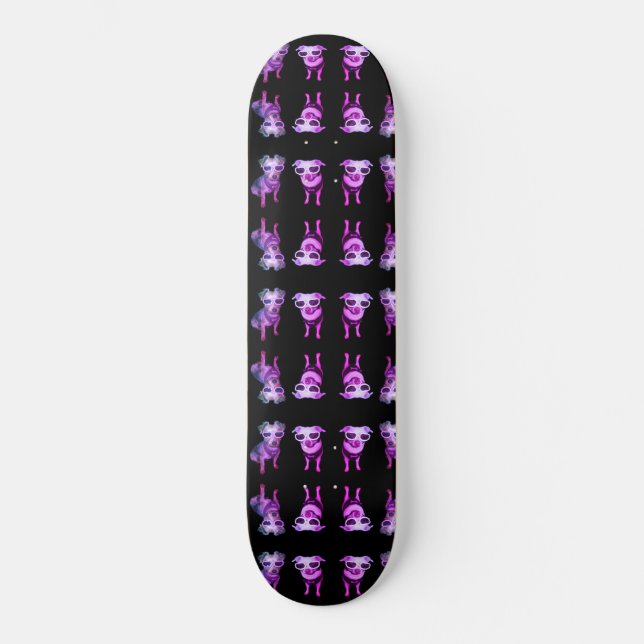 Dogs in Glasses Skateboard (Front)