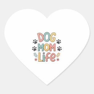 Dogs in sunglasses Paws Hydrated Heart Sticker