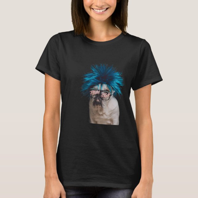 Dogs In Wigs Rock T-Shirt (Front)