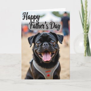 Dogs Joyful Fathers Day Scene Card