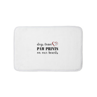 Dogs leave paw prints Mat
