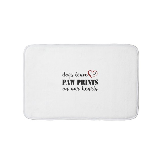 Dogs leave paw prints Mat (Front)