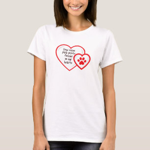dogs leave paw prints on our hearts T-Shirt