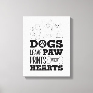 Dogs Leave Paw Prints on Your Heart Cute Puppy Ske
