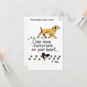 Dogs Leave Pawprints on Your Heart drawing