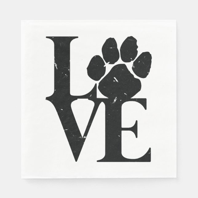 Dogs Love Dogs Napkin (Front)